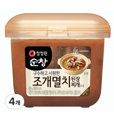 청정원순창 조개멸치 된장 찌개양념, 450g, 4개