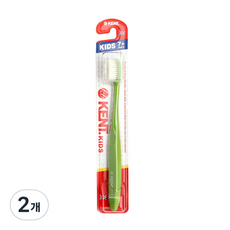 켄트 키즈 초극세모 칫솔, 그린, 2개, 1개입 그린, 2개, 1개입