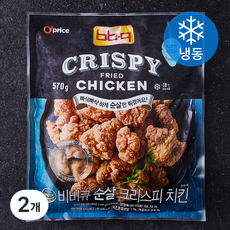 비비큐 순살 크리스피 치킨 (냉동), 570g, 2개