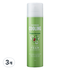 도루코 쿨링 쉐이빙폼 프로즌 아보카도, 3개, 250ml