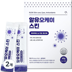 알유오케이 반려동물 스킨 영양제 60g, 2개, 피부/털개선, 블루베리