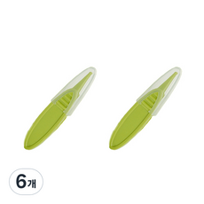 바우마켓 유아용 코 집게 그린, 6개, 1개입