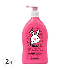 사노산 키즈 샤워앤샴푸 앤 바디워시 바나나, 3개, 400ml-추천-상품
