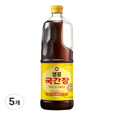 샘표 국간장, 1.7L, 5개