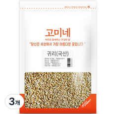 고미네 귀리 국산, 1kg, 3개