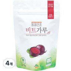 산마을 유기농 동결건조 비트가루, 50g, 4개