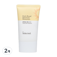 바이셀렉티드 데일리 브로드 스펙트럼 선스크린 SPF50+ PA++++, 50ml, 2개