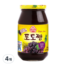 오뚜기 포도쨈, 500g, 4개