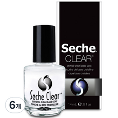 seche 크리스탈 영양케어 클리어 베이스코트, 14ml, 6개