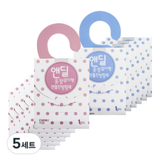 앤딜 옷장걸이형 젠틀한방향제 라벤더향 x 3p +체리향 x 3p 세트, 5세트