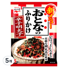나가타니엔 오토나노 후리가께 카라시 멘타이코 매운명란맛, 8.5g, 5개