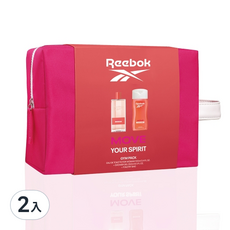 REEBOK 清新活力女性淡香水經典限量手拿盥洗包組, 2入, 女性香氛禮盒