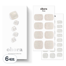 오호라 웨이브 페디 30p 세트, 6세트, 실버