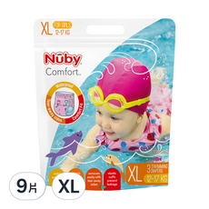 Nuby 游泳褲型尿布 女童, XL, 9片