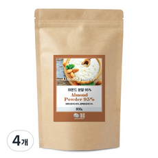 프리미엄 아몬드분말 95%, 800g, 4개