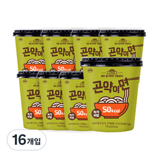 곤약이면 노밀가루면 저칼로리 녹차비빔, 176g, 16개