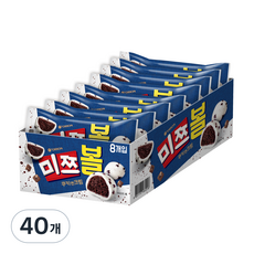 오리온 미쯔볼 쿠키앤크림 과자, 42g, 40개