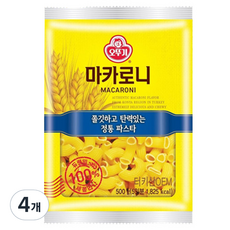 오뚜기 터키 마카로니, 4개, 500g