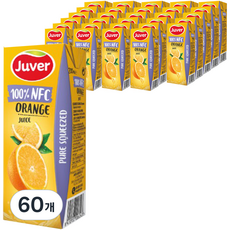 후버 100% 착즙 오렌지주스, 200ml, 60개