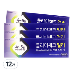 클리어체크얼리 임신테스트기, 1개입, 12개