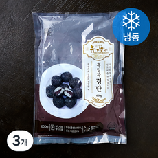 유기방아 흑임자경단 (냉동), 600g, 3개