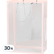 마켓감성 윈도우 플라워 선물가방, 30개, 핑크