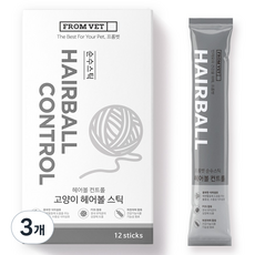 프롬벳 고양이 헤어볼 순수스틱 영양제, 3개