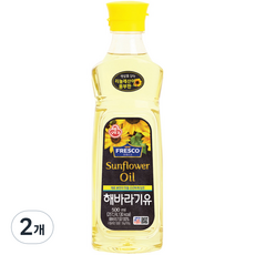 오뚜기 해바라기유, 500ml, 2개