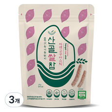 에코맘의산골이유식 산골쌀참, 자색고구마, 25g, 3개