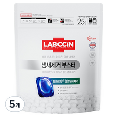 랩신 냄새 제거 부스터 무향 캡슐 세제, 25개입, 5개