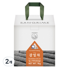 산그리메 감잎차 삼각티백 선물용패키지, 15개입, 2개, 1g