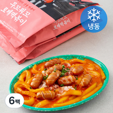 무꼬뭐꼬 로제떡볶이 (냉동), 580g, 6팩