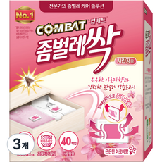 컴배트 좀벌레싹 서랍장용 아로마향 방충제 40p, 20g, 3개