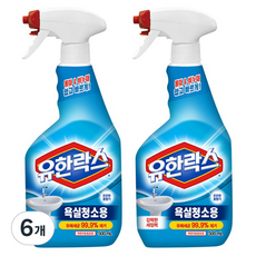 유한락스 멀티액션 욕실청소용 세정제, 500ml, 6개