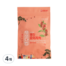 정성다린 평창 오미자차, 40g, 4개, 20개입