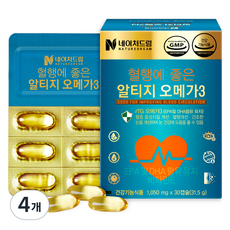 네이처드림 혈행에 좋은 알티지오메가3 31.5g, 30정, 4개
