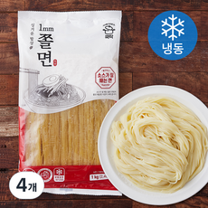 쿡탁 1mm 쫄면 (냉동), 1kg, 4개