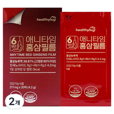 healthyhug Anytime紅蔘片 20入, 4.2克, 2個