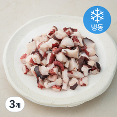 단디프레시 토핑과 죽용 자숙문어 (냉동), 300g, 3개