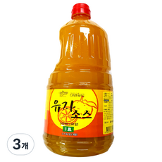 이엔 유자 소스 드레싱, 1.8L, 3개