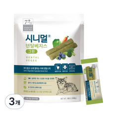 시니멀 베지스 그린 덴탈껌, 야채맛, 140g, 3개