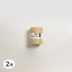 리네아 라피아 뜨개실 40g, 413 연베이지, 2개