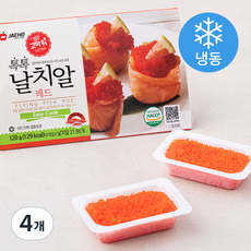고마워 톡톡 날치알 레드 4개입 (냉동), 120g, 4개