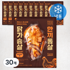 한끼통살 닭가슴살 데리야끼맛 (냉동), 100g, 30개