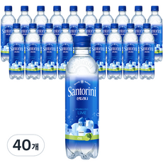 산토리니 탄산음료 라임, 500ml, 40개