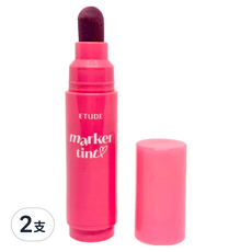 ETUDE 鮮嫩欲滴果汁唇筆 3.5g, 6 覆盆莓紫, 2支