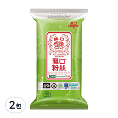 龍口 純翠粉絲 復刻版 五把裝, 純綠豆澱粉 耐煮吸湯 台灣製造, 175g, 2包