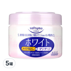KOSE 高絲 softymo 絲芙蒂 日本製 雙效卸粧按摩霜, 300g, 5罐
