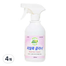 GREENONE 피 얼룩 클리너 얼룩제거제, 4개, 300ml