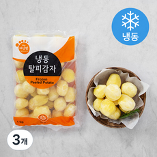 마당발 탈피감자 (냉동), 1kg, 3개